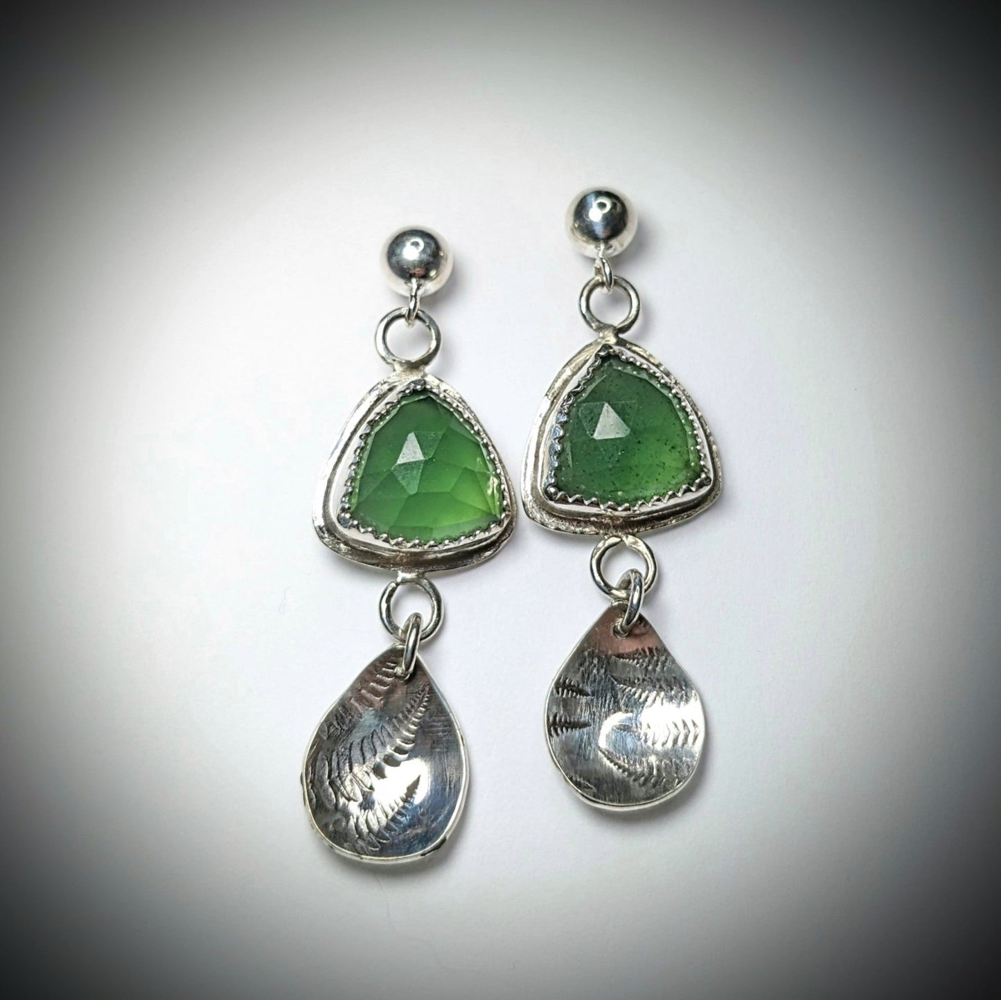 Serpentine and Ferns - Earrings No.1