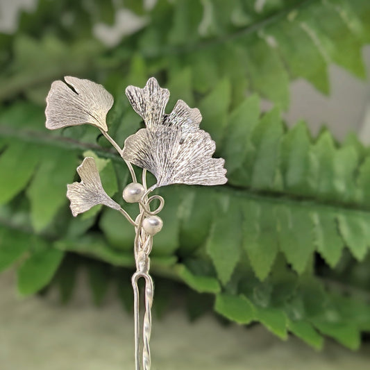 Bridal Hairpin 'Gingko Leaf'